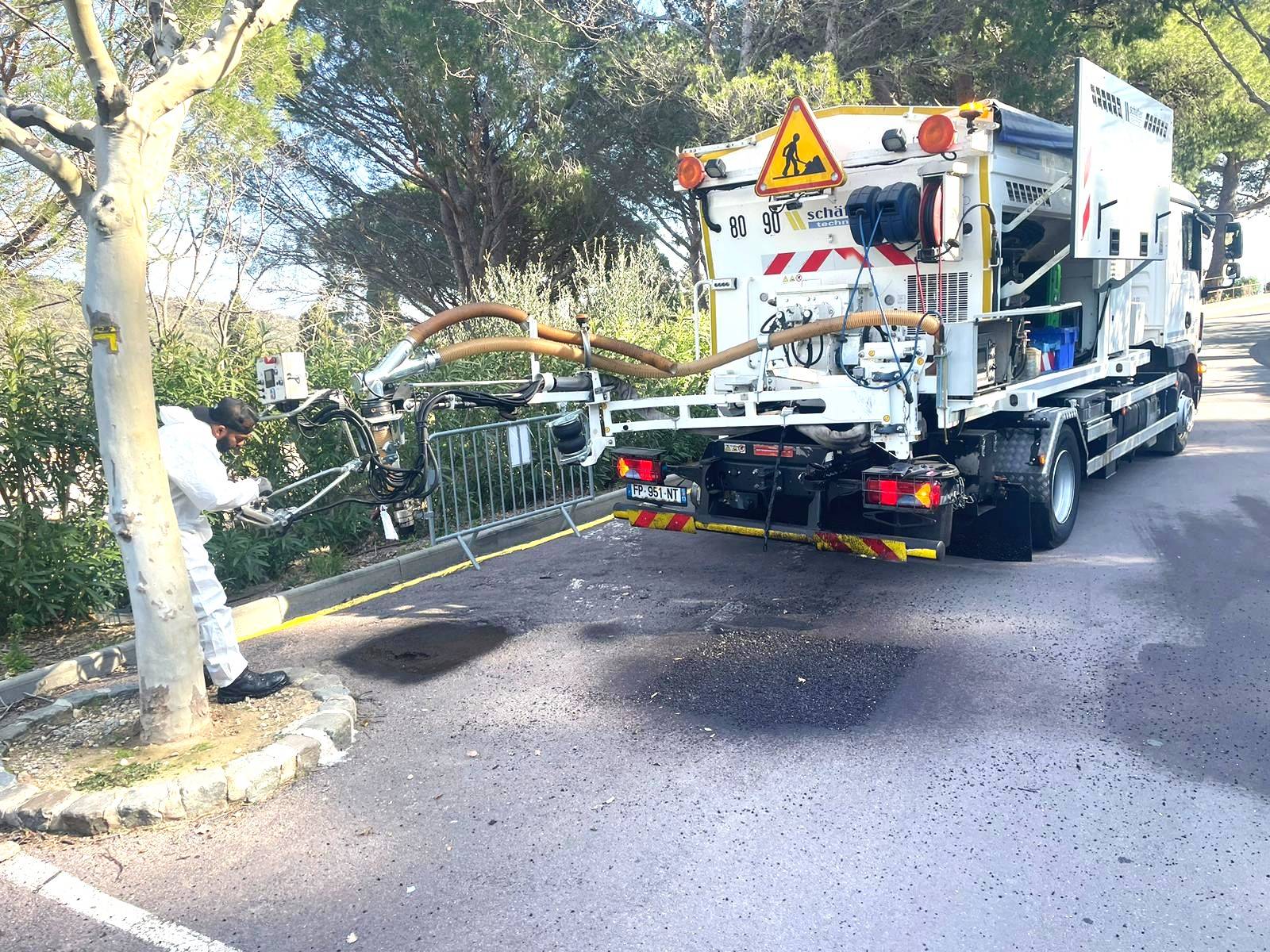 Comment réparer un nid de poule dans la chaussée dans le 13 ?