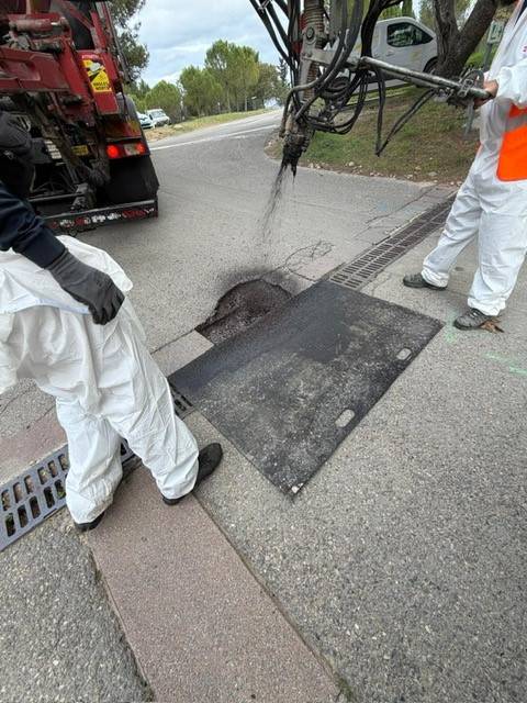Réparation nid de poule dans le 05