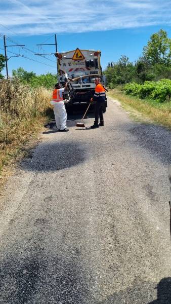 Réparation de voirie : nids de poule / 1 journée dans l'Hérault (34) vers Sète