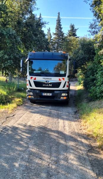 réparation des nids de poule sur routes communales 