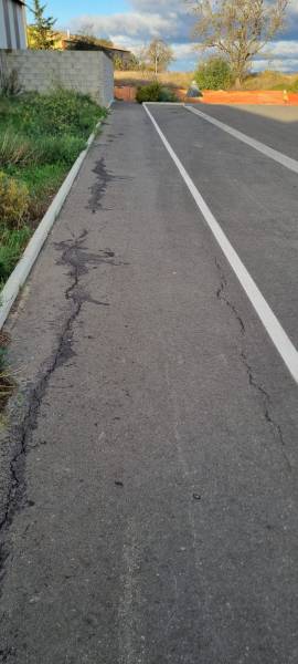 comment réparer une route fissurée dans le 34 près de florensac