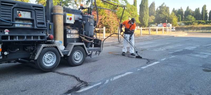 Réparation fissure enrobé dans le 84