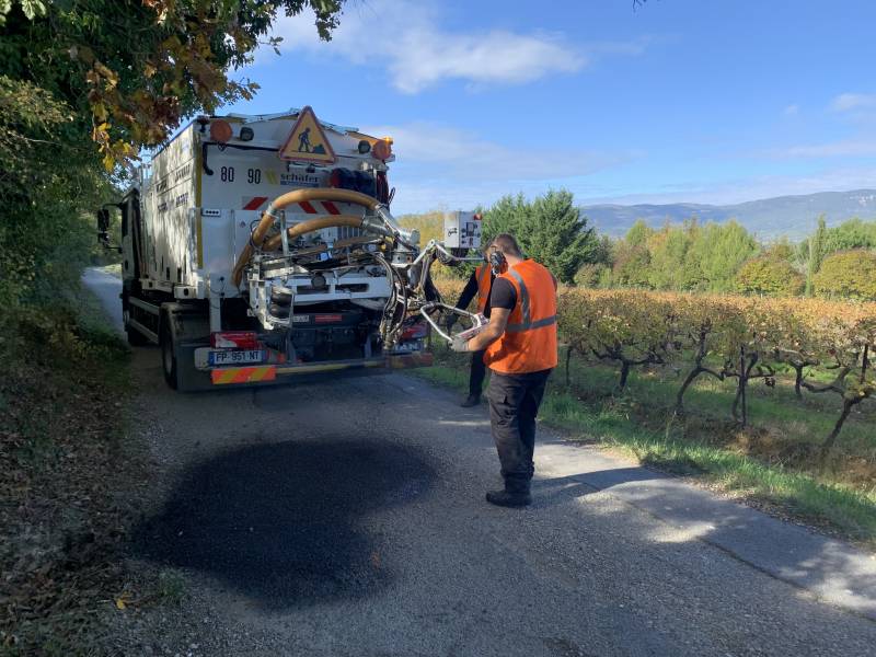 Le BLOW-PATCHER sur la commune d'ANSOUIS dans le 84