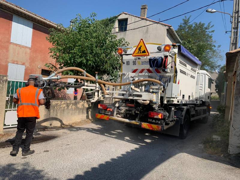 Le BLOW-PATCHER au coeur du village dans le 13